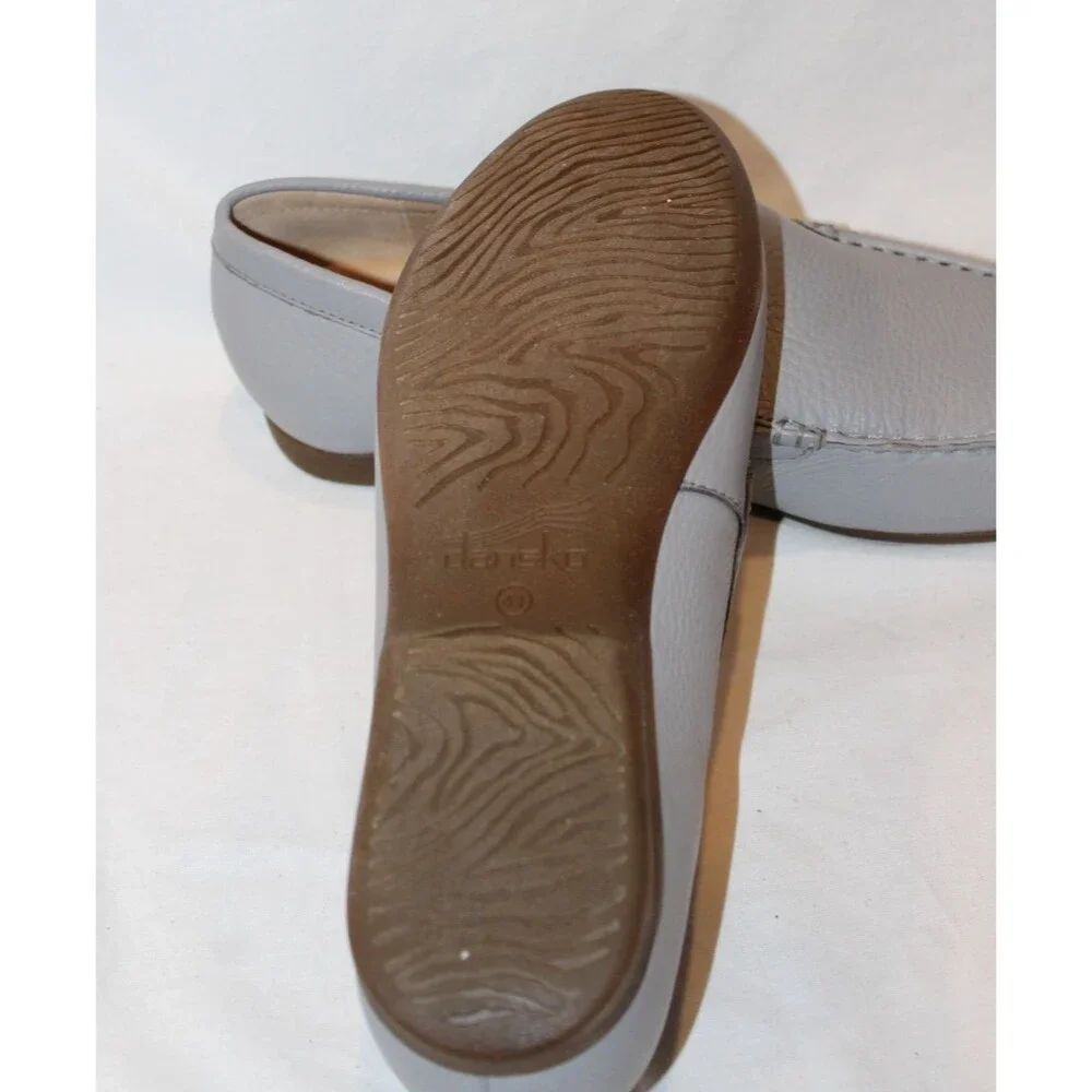 DANSKO‎ Larisa Woman Comfort Flats Loafers Shoes Pewter Leather EU 41 US 10.5-11